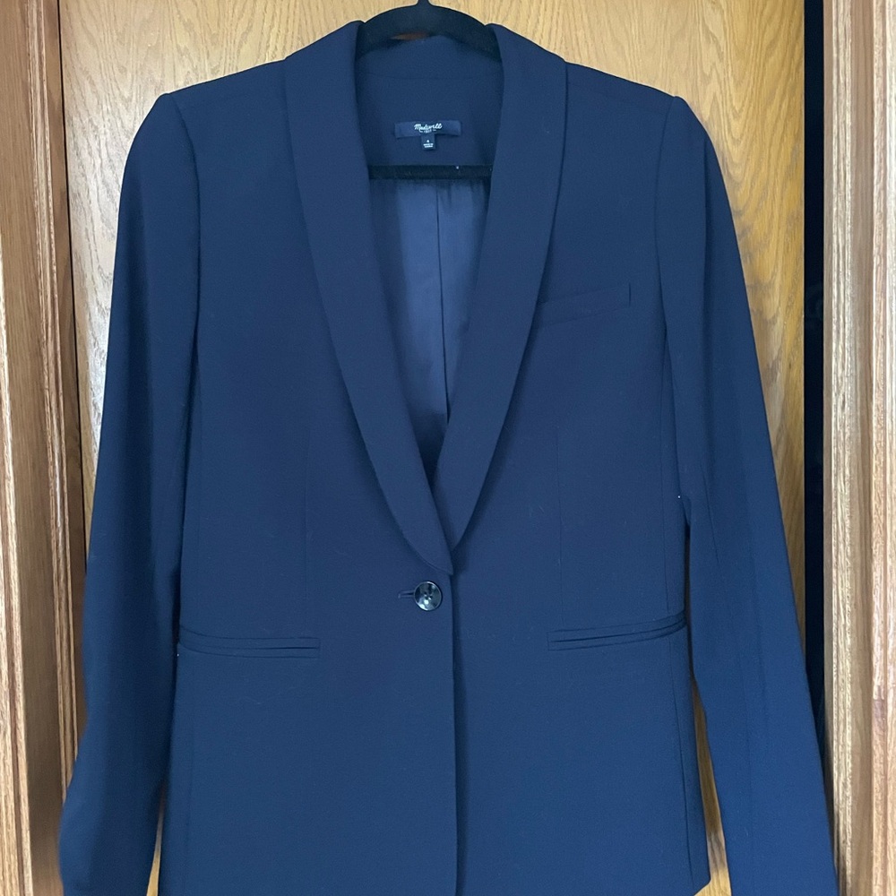 Madewell blazer, navy